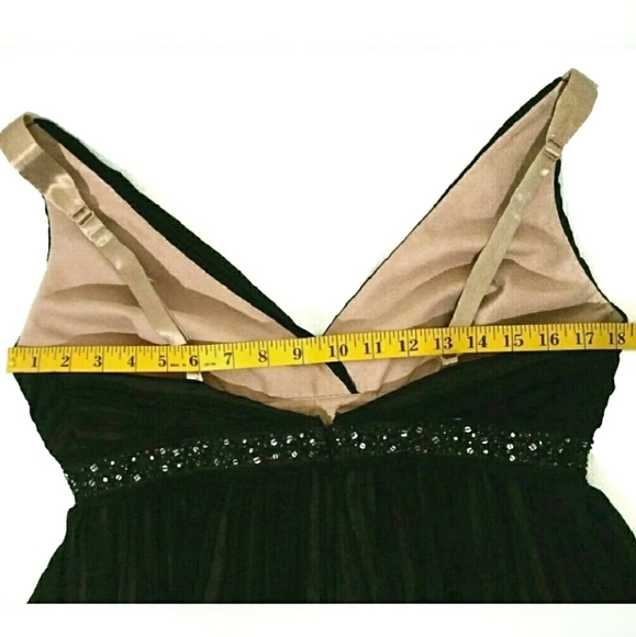 BCBGMAXAZRIA 10 Eve Silk Chiffon Empire Waist B - Picture 7 of 9